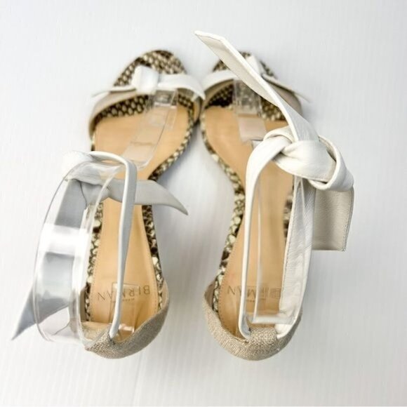 ALEXANDRE BIRMAN Sandals womens 6.5 Animal Print Leather Trim Embellishment - Picture 9 of 15